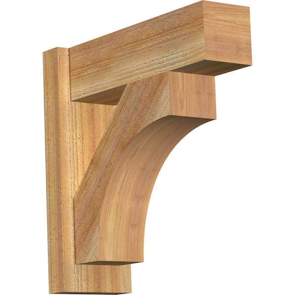 Ekena Millwork Westlake Block Rough Sawn Outlooker, Western Red Cedar, 6"W x 18"D x 18"H OUT06X18X18WTL05RWR - main